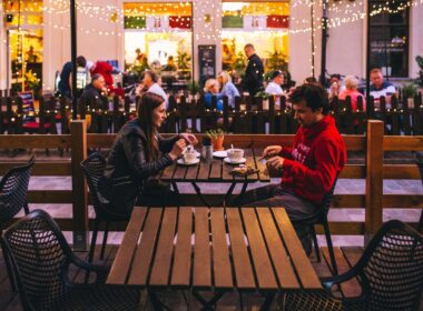 couple dining out